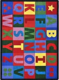 Joy Carpets Kid Essentials Oversize Alphabet Multi